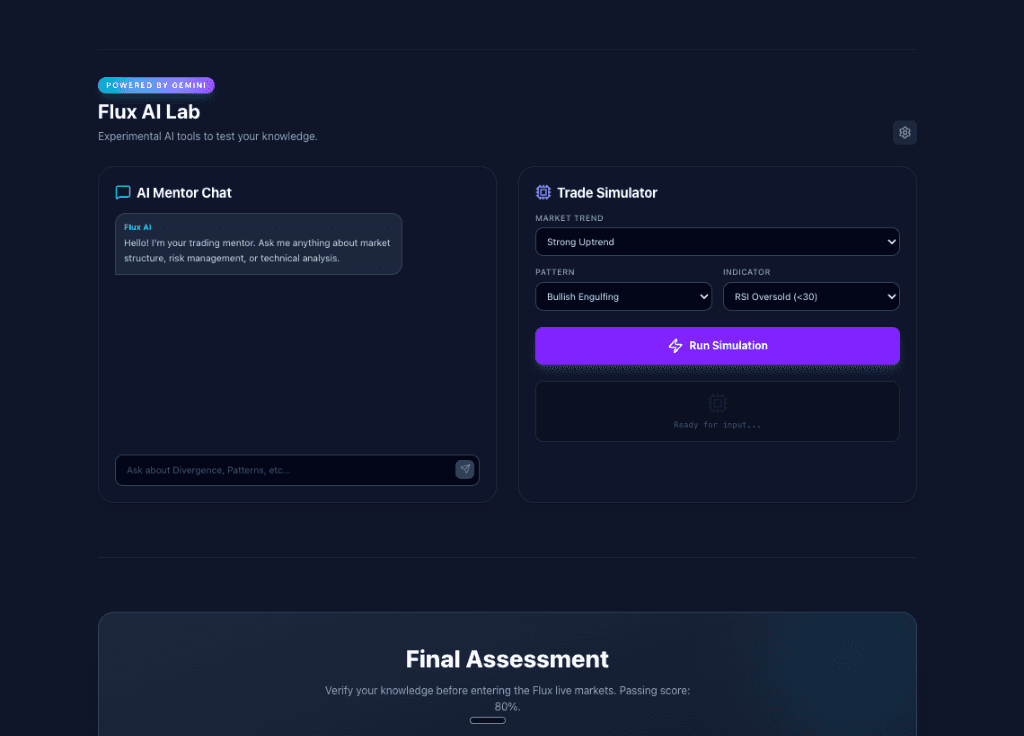 Flux AI Lab scenario simulation