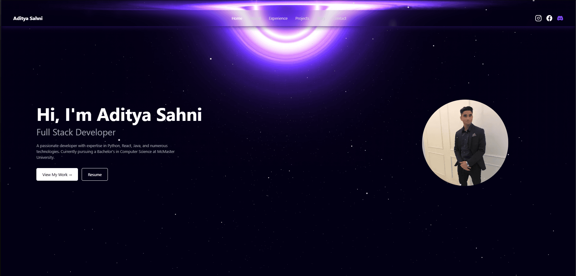 Portfolio Screenshot